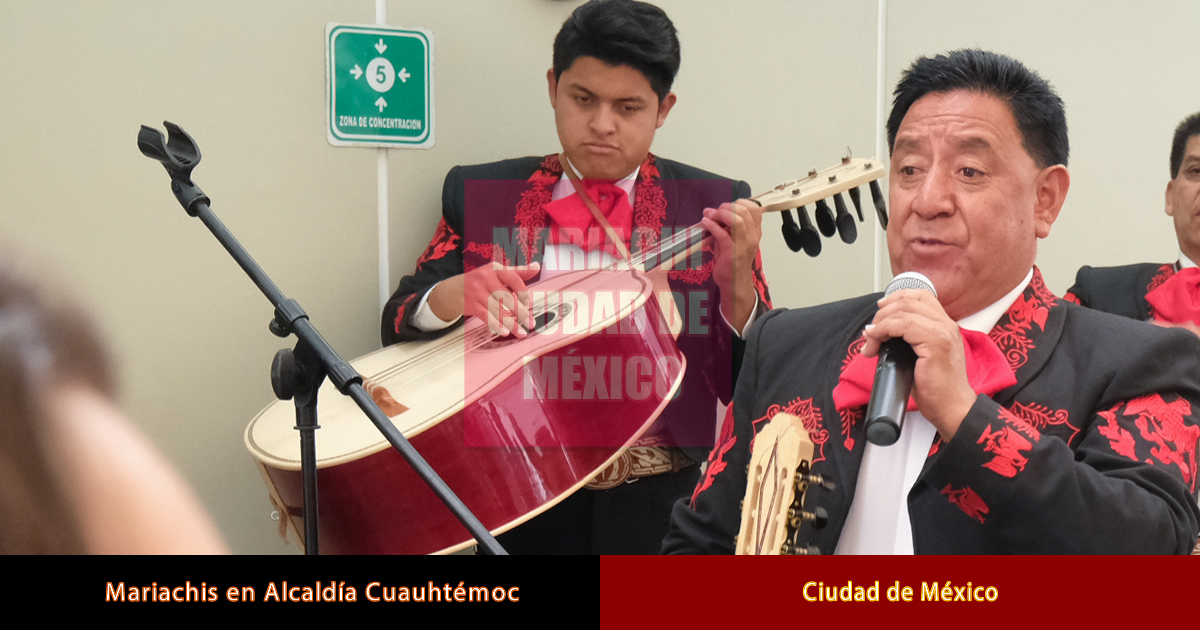 Mariachis en la alcaldía Cuauhtémoc